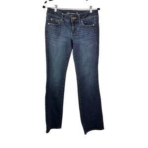 2010 American Eagle Womens Original Bootcut Jeans Dark Wash Low Rise Sz 6